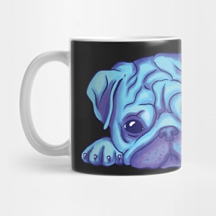 Watercolor Pug Design Gift Idea Mug